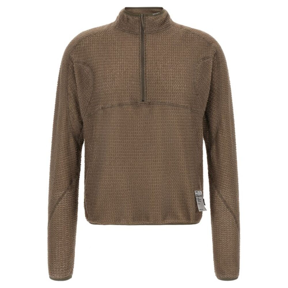 SATISFY Brown Polyester Men's Sweatshirt